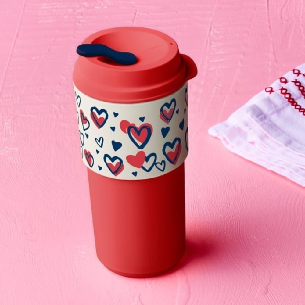 NWT 💕Tupperware Eco To Go Cup Valentine💕